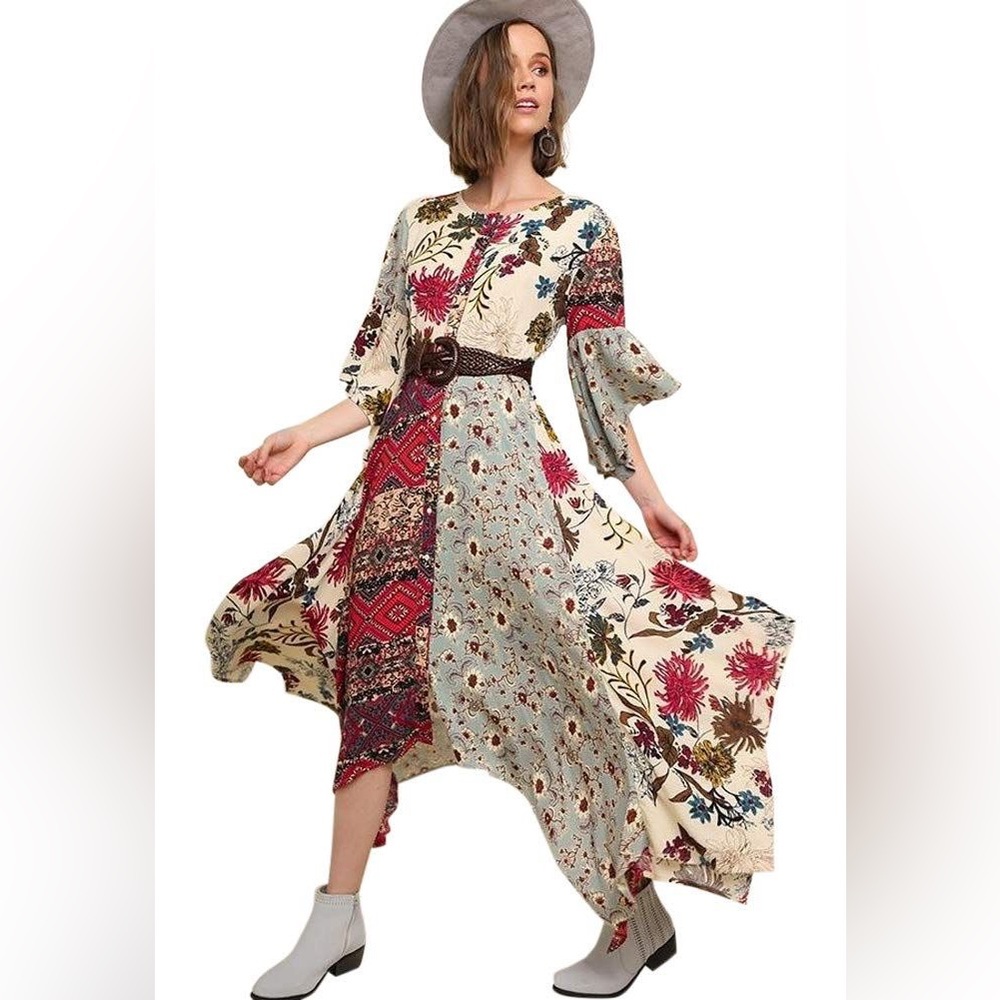 •UMGEE boho floral dress•